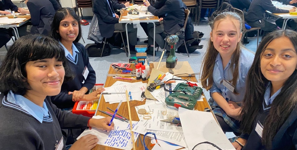 Pupils taking part in Technology Tournament